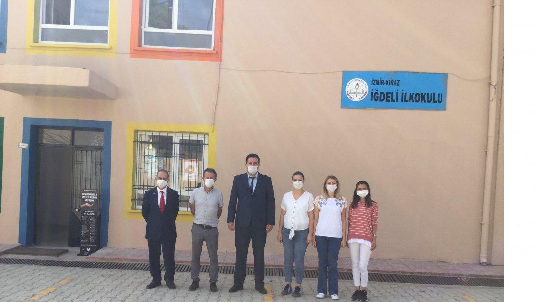İlçe Milli Eğitim Müdürümüz Mehmet AK, Şube Müdürümüz Şinasi AKGÜN'ün Okullarımıza Ziyareti
